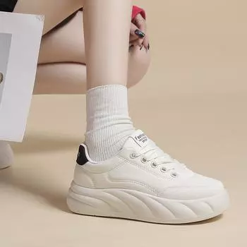 Little White Shoes Schoolgirl Women S Shoes Casual Board Shoes Versatile Trendy Single Shoes Sports Shoes 35