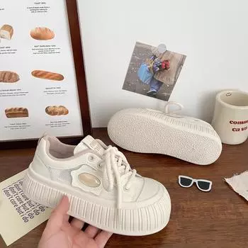 Little white shoes women s 2025 new popular summer mesh shoes breathable casual sports versatile shoes thin mesh women s shoes 35