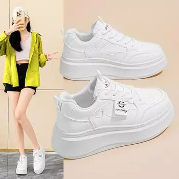 Little White Shoes Women s 2025 Spring New Breathable Board Shoes Children s ins Korean Version Versatile Platform Sneakers Casual Shoes 35