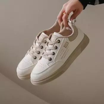 Little white shoes women s autumn new Korean version ins female students leisure sports versatile board shoes street shooting flats 35