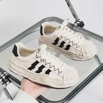 Маленькие белые туфли женские растворяющиеся туфли повседневные универсальные спортивные туфли для пап 37