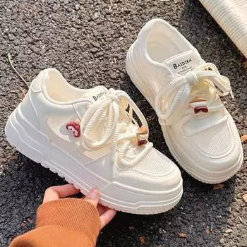 Little white shoes women s new shoes with skirts summer breathable mesh mesh shoes niche versatile sports board shoes 35