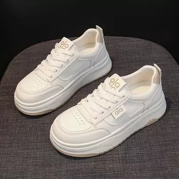 Little white shoes women s new spring casual shoes children s shoes versatile soft-soled sports shoes student flat baseplate shoes 40