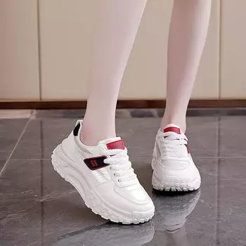 Маленькие белые туфли женские, новые, весна и осень, популярные, универсальные, кроссовки, мягкая подошва, нескользящая, спортивная обувь женская 35 покинуть белый