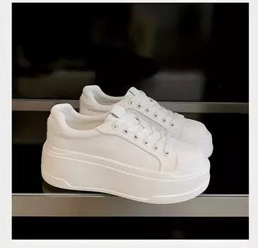 Little white shoes women s new summer fashion versatile comfortable casual height increase sports shoes 35