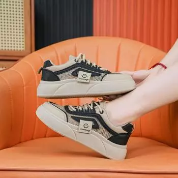 Little White Shoes Women s New Summer Breathable Net Shoes Versatile Casual Shoes Fashion Board Shoes 35