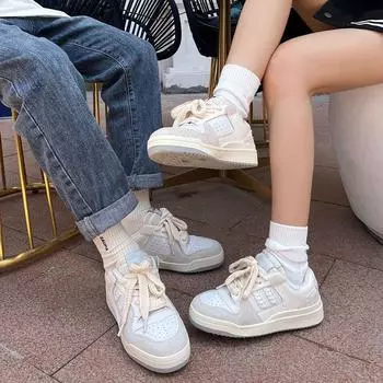 Little White Shoes Women s New Summer Board Shoes Lightweight Women s Sports and Leisure Versatile Flat-soled Women s Shoes 35