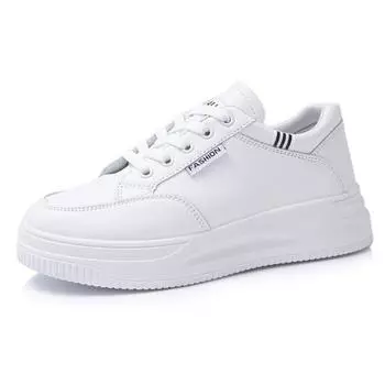 Little white shoes women s spring and summer new trendy platform casual shoes muffin sports student shoes are easy to match board shoes 35