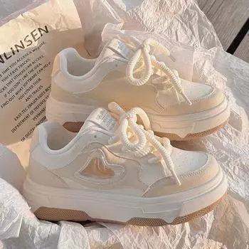 Little White Shoes Women s Spring New Versatile Niche Original Women s Shoes Casual Sports Board Shoes Tide 35 красный