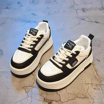 Little white shoes women s winter new velvet shoes versatile thick baseplate shoes casual shoes muffin sneakers 35 чёрный