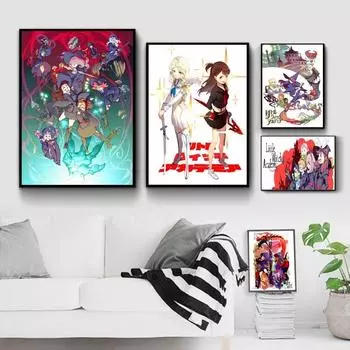 Little Witch Academia аниме девушка холст живопись плакаты и принты для гостиной настенная картина домашний декор без рамки Quadro 21cm30cm NoFrame