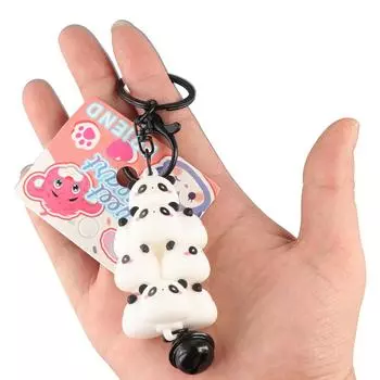 Little Yellow Chicken Pig Pet Keyring PVC Panda Chick Key Chain Bag Pendant Lady Bag Charm Piglet