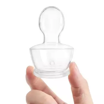 LittleForBig взрослая сменная соска для детской бутылочки силиконовая очень большая сменная соска прозрачная подходит для стандартных детских бутылочек