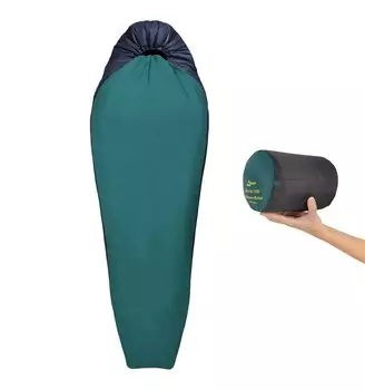 Litume легкий спальный мешок для взрослых, холодная погода, 1,28 фунта, 3-сезонный спальный мешок для походов, компактный складной утепленный мешок для мам с ящиком для ног и