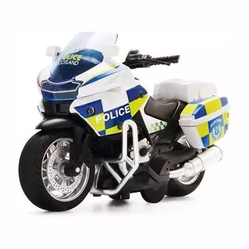 Литые игрушки для мотоциклов в масштабе 1/14, со световыми и музыкальными игрушками, модель мотоцикла, игрушечный мотоцикл для детей 3-9 лет 1/14-13x8.5x5.5cm белый