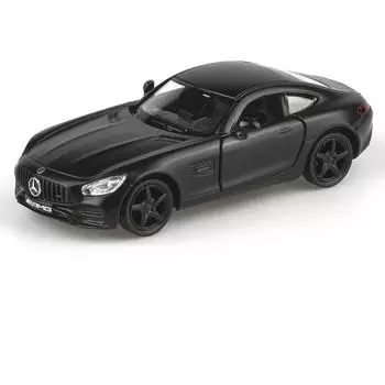 Литые модели автомобилей Mercedes Benz AMG GTS в масштабе 1/36, игрушечные машинки с выдвижным механизмом, автомобили, подарки для мальчиков и девочек 1/36-Size:12*5*4cm чёрный