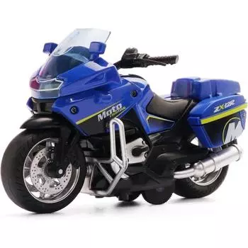 Литые полицейские игрушки для мотоциклов, со световыми и музыкальными игрушками Модель мотоцикла, игрушечный мотоцикл для детей 3-9 лет 13*8.5*5.5cm белый