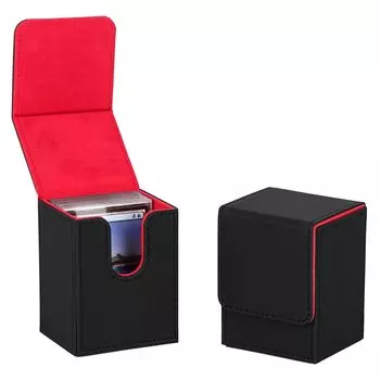 LIUDU Magnetic Loader Case Storage Card Loader Deck Case Большая емкость вмещает до 9 карт Магнитная застежка Ящик для хранения Загрузчик из искусственной кожи