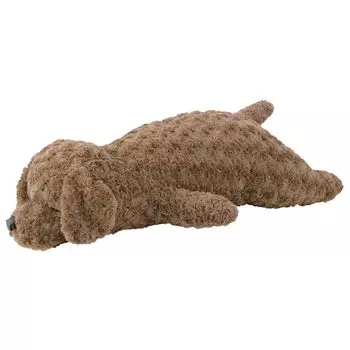 LIV HEART Livheart Подушка для тела Хлопок Nemunemu Животные Игрушка Пудель Шоколадно-коричневый Размер L Пушистая Мягкая Собака Плюшевая Игрушка Подушка для тела Подарок (приблизительно. 70см)