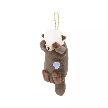 LIV HEART Mascot Sea Otter with Neck Pouch, (Total Length Approx. 17.5cm), Keychain, 97122-10