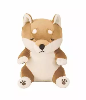 LIV HEART Sitting Body Pillow Polyester Premium Nemunemu Animals Shiba Inu Kotaro S Size Length Fluffy Chewy (Total 18cm) 68227-44