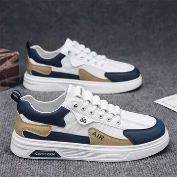 Live 2025 new leather overalls, board shoes, men s little white tide shoes, youth spring men s shoes, sports and leisure shoes 39