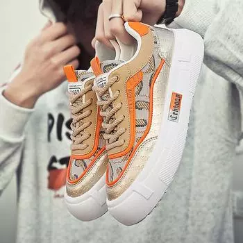 Live 2025 spring and summer cloth low-top sports board shoes retro Douyin ethnic style men s shoes student tooling trendy shoes men 39