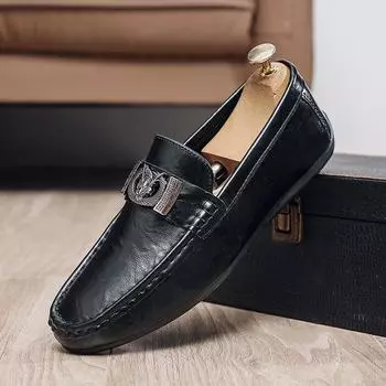 Live broadcast explosion Doudou shoes men s shoes lazy one pedal men s shoes cover feet casual versatile shoes buckle loafers 39
