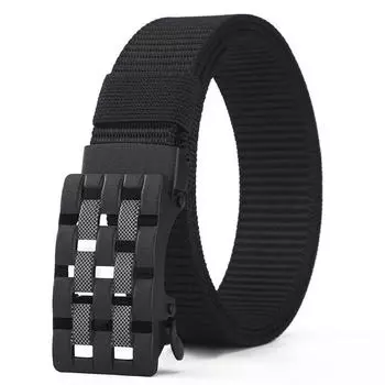 Live Stream Nylon Automatic Buckle Belt Outdoor Tooling Tactical Pants Belt Military Training Belt Men Length 120CM Width 3.5CM