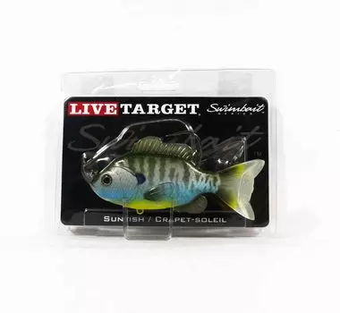 Live Target SFS110MS563 Свимбейт Sunfish 4,3 дюйма, натуральный Bluegill (0637)