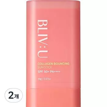 Live You Collagen Bouncing Sun Stick SPF50+ PA++++, 19g, 2 pieces