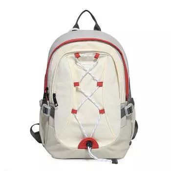 Liveboxlive New Arrival High School Class Backpack Light Gray Red large-LB New arrival