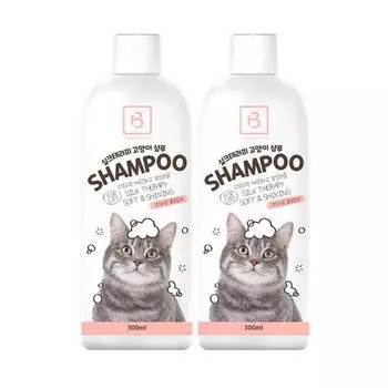 Liveon Pet Cat Shampoo Rinse and Shedding Shampoo только для кошек, 300 мл x 2, корейский шампунь для домашних животных