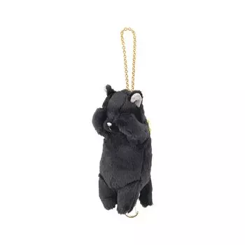 Livheart Reel Necked Sumi Neko Mascot, (Total Length Approx. 15cm), Keychain, 87033-74