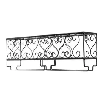 Living Decor Hanging Rack Stemware Mounted Wine Wall Room Kitchen Display