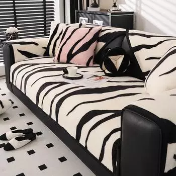 Living Home Нескользящая подушка для дивана Чехлы для дивана Зимний фланелевый чехол Толстые пушистые коврики для дивана Funda 70X70