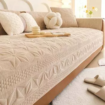 Living Home Нескользящие подушки для дивана Чехлы для дивана Роскошные зимние теплые пушистые чехлы Толстые коврики для дивана 70X70