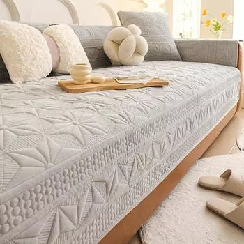 Living Home Нескользящие подушки для дивана Чехлы для дивана Роскошные зимние теплые пушистые чехлы Толстые коврики для дивана 70X70