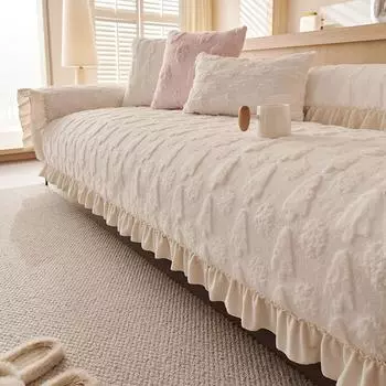 Living Home Нескользящие подушки для дивана Чехлы для дивана Зимние чехлы из вельвета Shu Толстые пушистые коврики для дивана 70X70