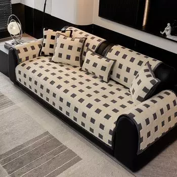 Living Home Нескользящий Шу Вельветовый Диван Подушка Чехлы для Дивана Теплый Чехол Funda Коврики Для Дивана Зима 70X70