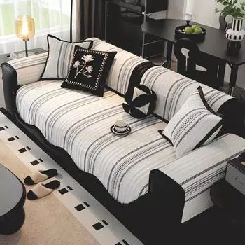 Living Home Winter Chenille Sprited Slipcover Funda Sofa Mats Non-slip Sofa Cushion Couch Sofa Covers 70X70