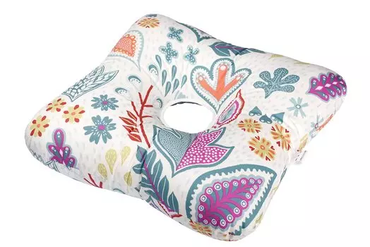 Living in Peace Enza Made in Послеродовая боль в пояснице Пончик Скандинавский узор 45 x 45 Sma Синяя родинка Подушка, Япония, Геморрой, Боль,