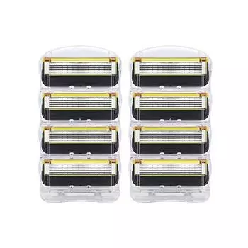 Living Max Level Gillette совместимое бритвенное лезвие Fusion ProShield 1+1 всего 8 шт., корейское бритвенное лезвие