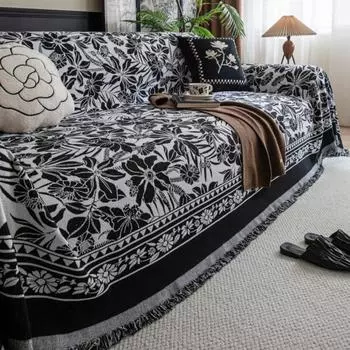 Living Room Chenille Hawaii Ethnic Style Funda Sofa Throw Blankets All-season Camping Picnic Sofa Cover 180x130