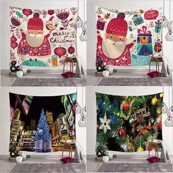 Living Room Interior Home Wall Christmas Decoration Pattern Tapestry 100x75cm