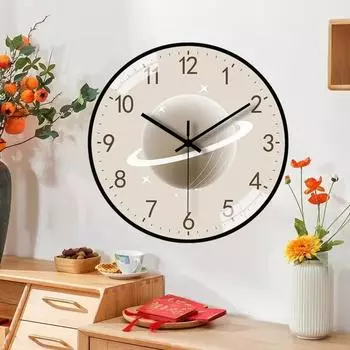 Living Room Quiet Restaurant Clock Simple Atmosphere Fashion Creative Wall Clock Living Room Household Wall Clock 8 inch