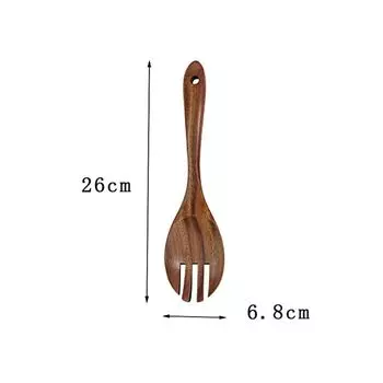& Living Teak Nano Soup Colander Dinnerware Bamboo Utensils Wood Tableware Soup Spoon Cooking Spoon 05