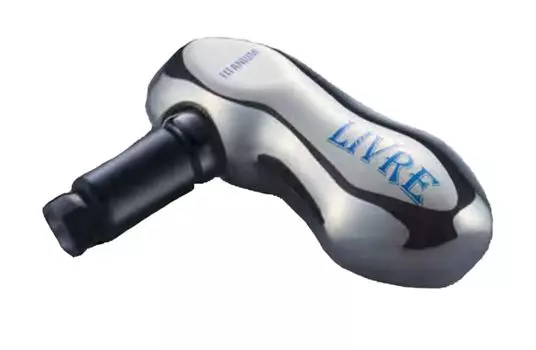 LIVRE 10797 Titanium Handle Knob TB-S for Daiwa L (LIVRE BJ/POWER Compatible) Silver & Black TSLS-1
