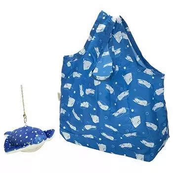 Livuhato Premium Nemu Animals Kamukamuzu Stingray Mascot: W 2.0 x D 3.1 x H 2.0 inches (W 5 x D 8 x H 5 cm), Eco Bag (W x D x H): 11.8 x 4.3 x 13.8 in