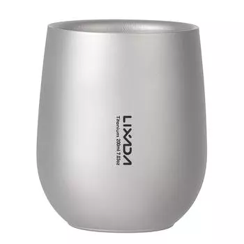 Lixada 200 мл сверхлегкая титановая изолированная чашка для воды с двойными стенками, чашка для чая, кружка для кемпинга на открытом воздухе 200ml